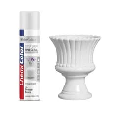 Tinta Spray Uso Geral Branco Fosco Chemicolor 400 ml – Acabamento Suave