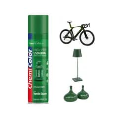 Tinta Spray Uso Geral Verde Escuro Chemicolor 400 ml – Acabamento Suave e Durável