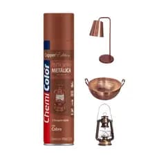 Tinta Spray Metálica Cobre Chemicolor 400 ml – Acabamento Cobre