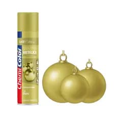 Tinta Spray Metálica Ouro Chemicolor 400 ml – Luxo e Brilho Intenso