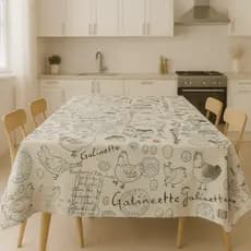 Toalha de Mesa Estampada, Divertida Oxford 6 Lugares 2,20m x 1,40m de alta qualidade