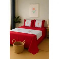 Colcha Queen Bordada Oxford Casal 2,40m X 2,50m, Confortável