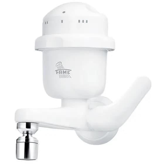 Torneira Elétrica Para Cozinha Bica Reta Fame branca 4800w Clima Temperado