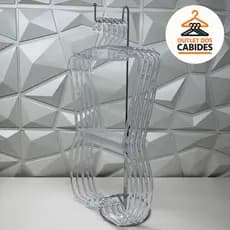 Kit com 5 Cabides Silhueta Infantil Transparente – Visual Clean e Organização Profissional