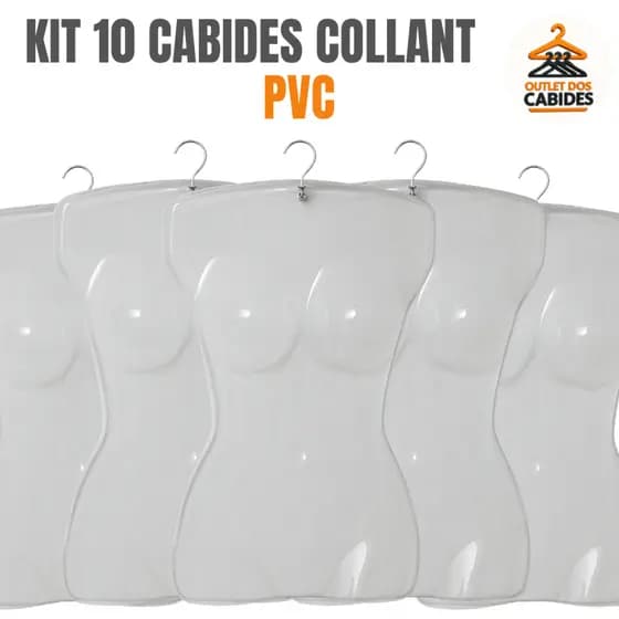Kit 10 Cabide Collant Adulto PVC