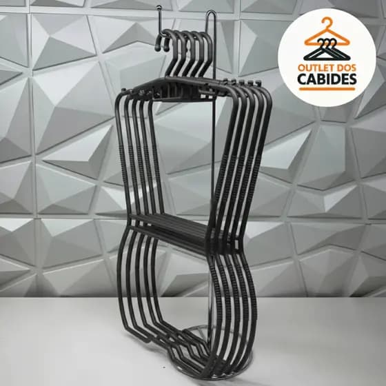 Kit 5 Cabides Silhueta Adulto - Alta Resistência