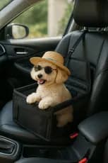 Cadeirinha Assento Pet Portátil Impermeável para Gatos/Cães Pequenos | Viagem Carro/Avião