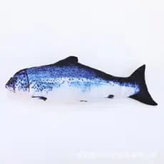 Brinquedo Peixe Azul Elétrico Para Gato AZUL