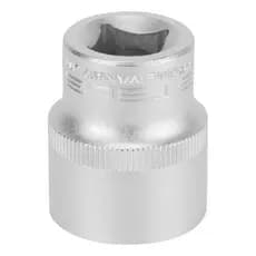 Soquete Aço Cromo Vanadium Encaixe 1/2" - Curto Pol- Stels - Tamanho 9/16"