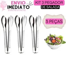 Pegador de Salada Pegador Multiuso Pães Massas Pegador Universal Aço Inox
