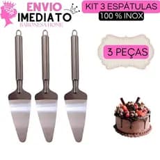 Espátula de Cortar Bolo Faca de Torta Pães Pudim Pá de Servir Pizza Fatiador de Bolos Espátula de Fatiar Aço Inox