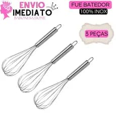 Fuê Batedor Manual Para Bolos e Receitas Confeitaria Batedor de Massas Batedor de Ovos Claras em Neve Fouet Fue