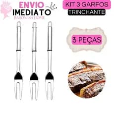 Garfo Trinchante Cabo Longo Garfo Para Churrasco 100% Inox Garfo Comprido Garfo Churrasqueiro