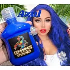 Tonalizante Scorpion’s Color Hair 200ml – Tonalizante Capilar Adulto e Infantil ( Azul )