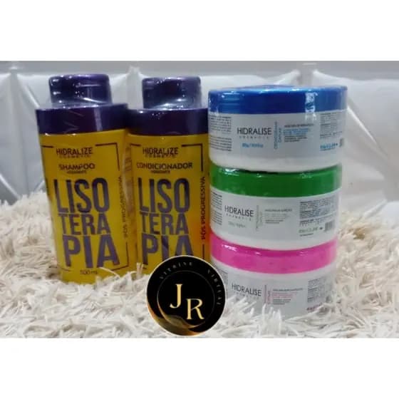 kit 5 em 1 hidralise / shampoo / condicionador / máscara de hidratação/ máscara de nutrição/ máscara de reconstrução