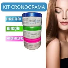 Cronograma Capilar Tratamento Hidralise 300g 3x - Mascara de Hidratacao, Nutricao e Reconstrucao  ( envio imediato )