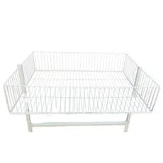 Cesto Expositor Aramado Expotech Branco para Ofertas
