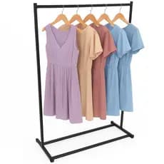 Arara de Roupa em Metal - 1.32 m de Altura + 5 Cabides de Brinde