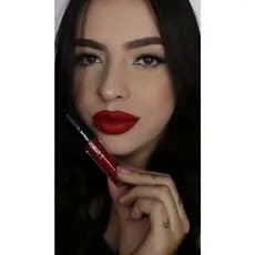 KIT 3 Hannah Beauty Batons Matte Hannah (Vermelho), Hidratante Longa Duração, Promoção, Vegano, Sem alcooal, Volume, Top