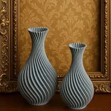 Kit 02 Vasos Decorativo - Cinza