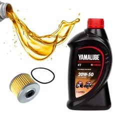 Oleo Yamalube 20w50 + Filtro de Oleo Fazer 150 Factor - Original Yamaha
