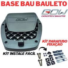 Base do Bau Bauleto Moto Gow G33 G40 30 33 40 47 Litros Para Xre 300 Da Cg Fazer Pra Twister Cb