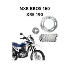 Relação Transmissão NXR Bros 160 XRE 190