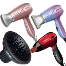 Difusor Definidor De Cachos Bico Bellyze Secador Cabelos Mondial Travel Golden Rose SC-47-GR Juliette Max Travel