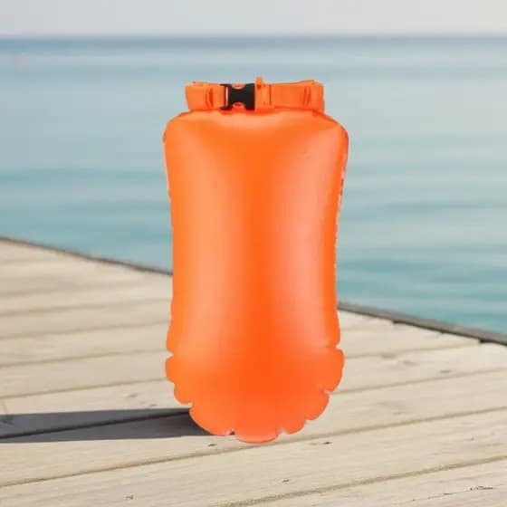 Boia Natação Compartimento Estanque Inflável Mar Segurança Flutuante Visibilidade Ajustável Cintura Aventura Treino