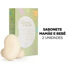 Sabonete Suave Pele Hidratada e Macia Mamãe e Bebê Natura 2 Unidades de 100g Cada