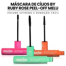 Máscara de Cílios By Ruby Rose Peel-Off Melu  Volume Extremo e Remoção Fácil