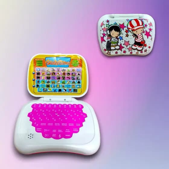 Infantil Notebook De Brinquedo Laptop Infantil Musical Com Luz Educativo... Enviar LOGO