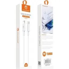 Cabo Tipo-C para iPhone | Turbo Carga Rápida | Silicone Reforçado | 1 Metro | Alta Qualidade