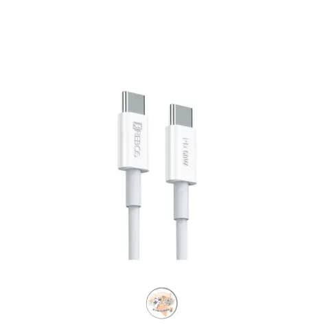 Cabo Hrebos Turbo Metal Wave Tipo C para Tipo C 1 Metro CB-320C – Carregamento Rápido 60W, Revestimento Reforçado