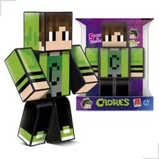 Boneco Articulado Cadres Youtuber 25cm 5 Pontos Articulação Gamer Algazarra
