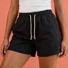 Short Abanhado Academia Praia Piscina Feminino Premium Liso Com Elastano Dia a Dia