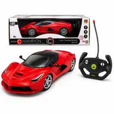 Carrinho Controle Remoto Ferarri Sem Fio Vermelho Carro Esportivo Com Luz DM Toys