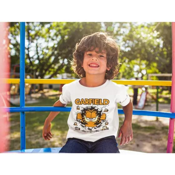 Camiseta Infantil Garfield Roupa Infantil Garfield Roupa Infantil Meninos Camiseta do Garfield Camiseta Infatil