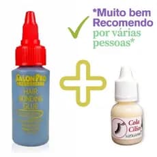Kit Com Cola Salon Pro e Cola para Cílios Ludurana,Uma combinação perfeita