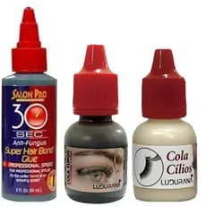 Kit XMZ Com Cola Para Cílios Postiços Salon Pro 30SEC E Ludurana