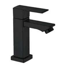Torneira Gourmet Lavabo Banheiro Luxo Preto Inox 1/2 cuba Metal Inox