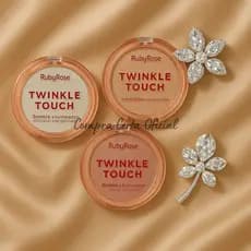 Iluminador Twinkle Touch Ruby Rose – Brilho Intenso, Textura Aveludada, Glow Profissional