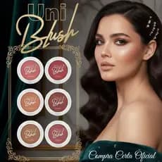 Blush Compacto Uni Vivai – Alta Pigmentação, Longa Duração, Acabamento Natural