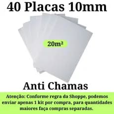 Placas de Isopor Para Forro Teto F1 1000x500x10mm (1cm ) Antichamas Isolamento Termico Acustico