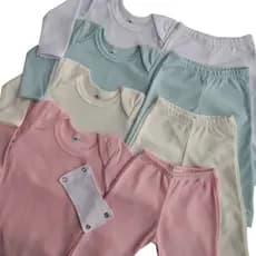 Kit 6 Pçs Roupa De Bebe Conjunto De Body Bebê Manga Longa Masculino Feminino Roupa Infantil