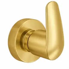 Acabamento Registro Base Deca 1/2 3/4 1 Banheiro Metal Dourado Escovado Luxo