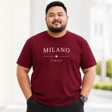 Camiseta Masculina Milano Camisa Masculina Milano Blusa 100%Algodão Camiseta Malha Premium Plus Size