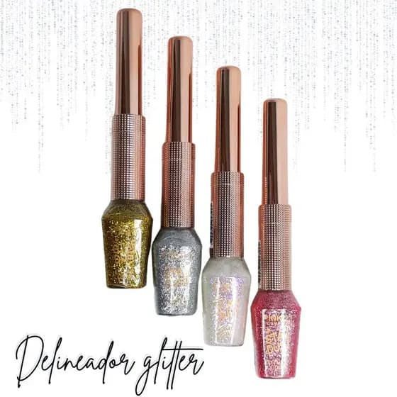Delineador liquido Gliter star dust Pink 21