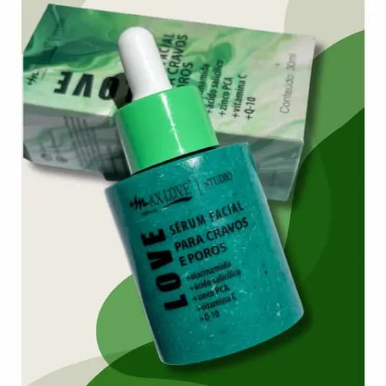 Sérum Facial  Para Cravos e Poros Max Love
