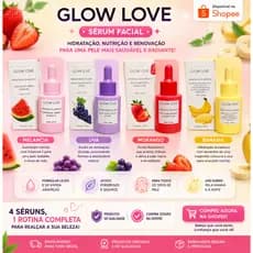 Sérum Facial  Max love  Glow Love Cheirinho de frutas